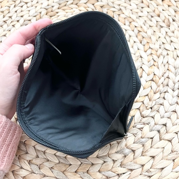 COACH genuine black pebbled leather clutch wallet pouch small bag - Picture 3 of 7